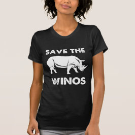 T-shirt Salvar os Winos com rinoceronte