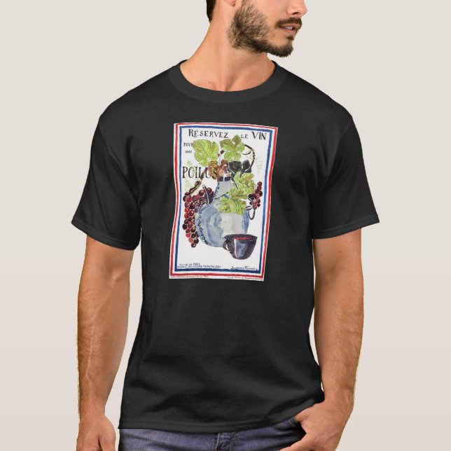 T-shirt Salvar seu vinho para os soldados (Frente)