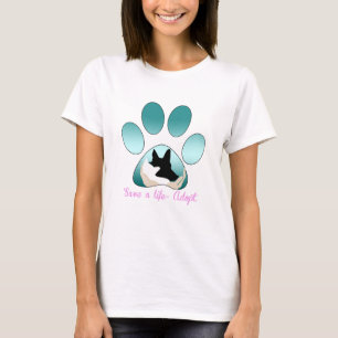 T-shirt salvar uma adoção