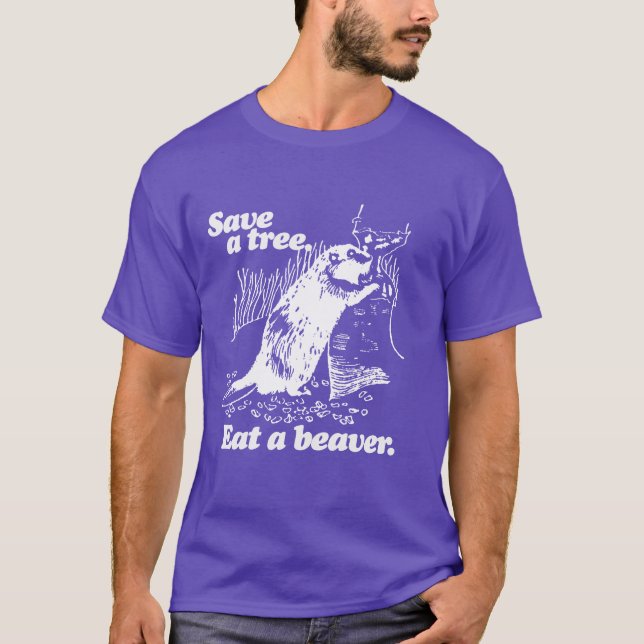 T-SHIRT SALVAR UMA ÁRVORE - BRANCO - .PNG (Frente)