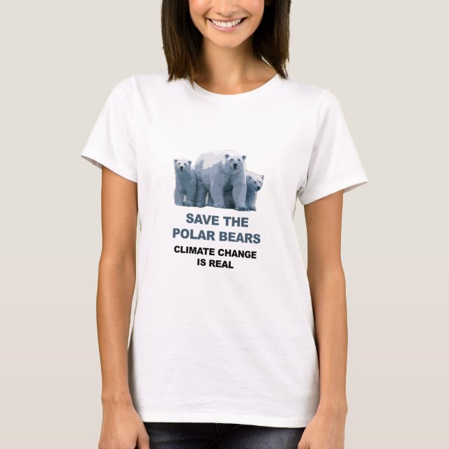 T-shirt Salve as Ursos Polares (Frente)