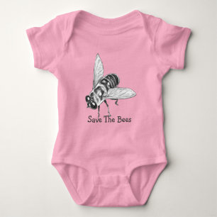 T-shirt Salve o biólogo Bees Bee Honeybee Bodysuit