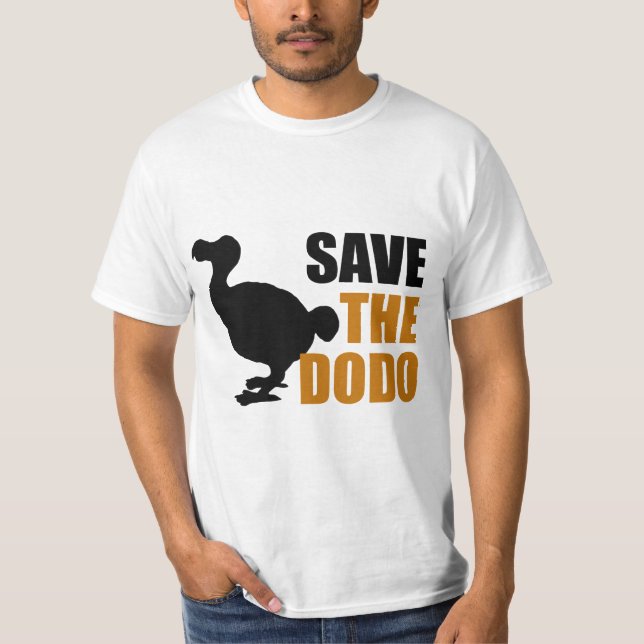 T-shirt Salve O Pássaro Dodo! (Frente)