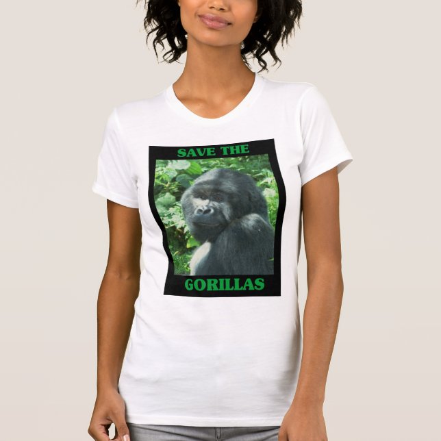T-shirt Salve os Gorillas (Frente)