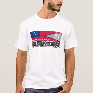 T-shirt Samoa Muamua Le Atua - bandeira de Samoa