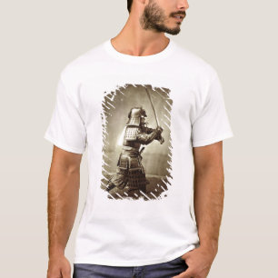 T-shirt Samurai com espada aumentada, c.1860 (impressão d