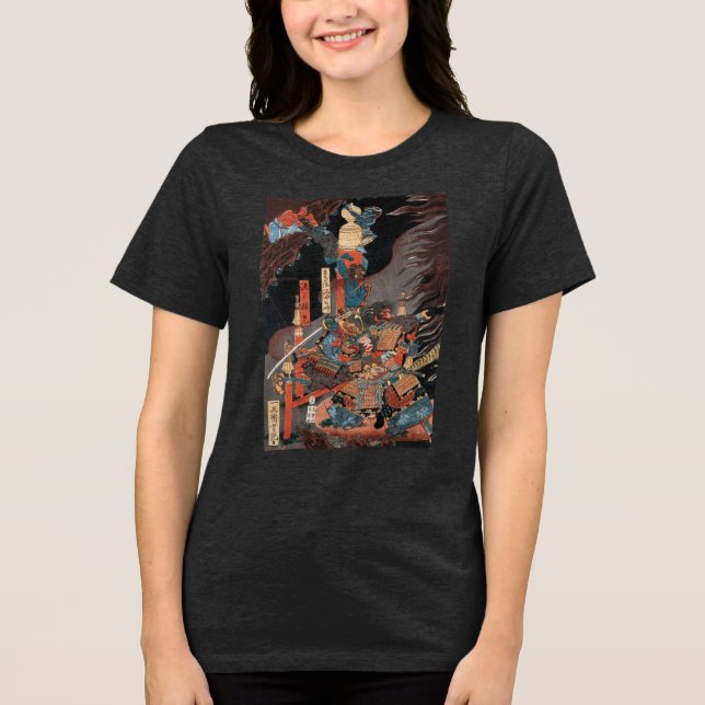 T-shirt Samurai Hero Minamoto no Yorimitsu (Frente)