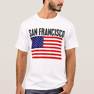 T-shirt San Francisco, bandeira dos Estados Unidos