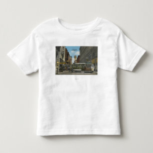 T-shirt San Francisco, opinião da rotação do carro de