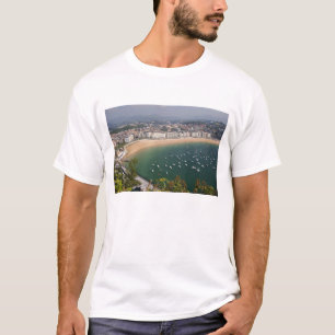 T-shirt San Sebastian, Espanha. A cidade basca de San