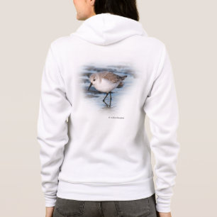 T-shirt Sanderling pequeno bonito na praia
