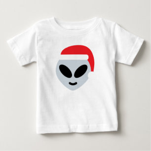T-shirt santa claus alienígena emoji