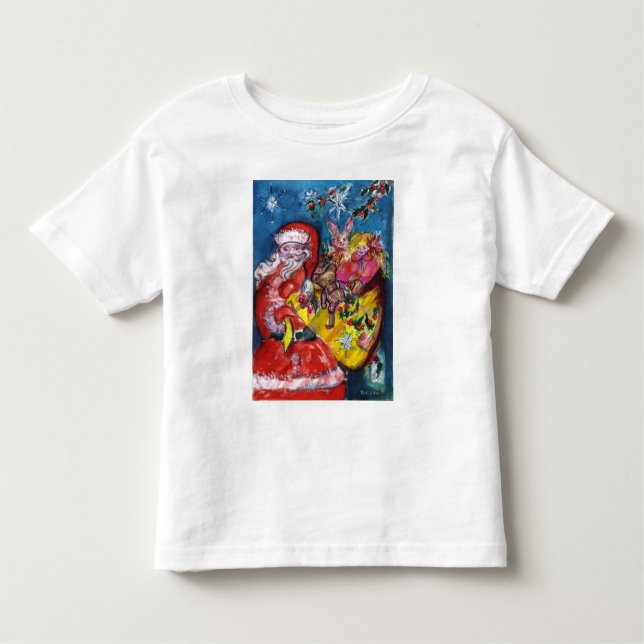 T-SHIRT SANTA CLAUS COM PRESENTES (Frente)