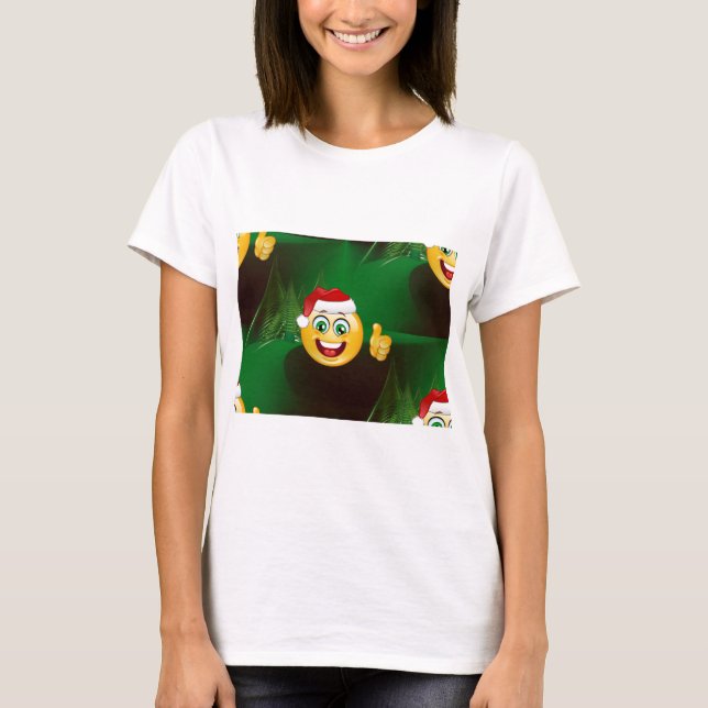T-shirt santa claus emojis (Frente)
