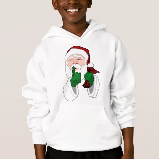 T-shirt Santa Clause Camiseiros Hoodie Papais noeis Camise (Frente)