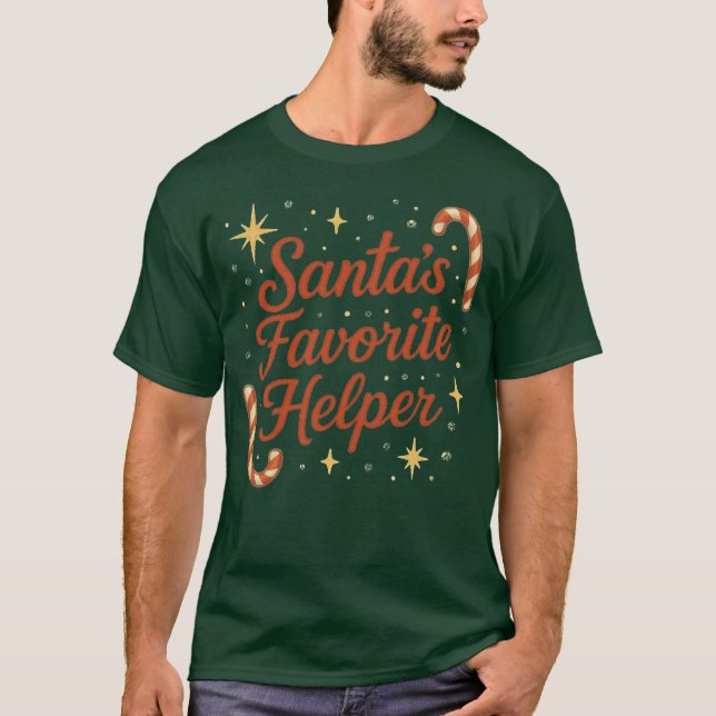 T-Shirt Santa’s Favorite Helper (Frente)