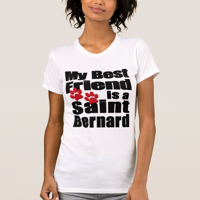 T-shirt Santo Bernard Melhor Amigo (Frente)