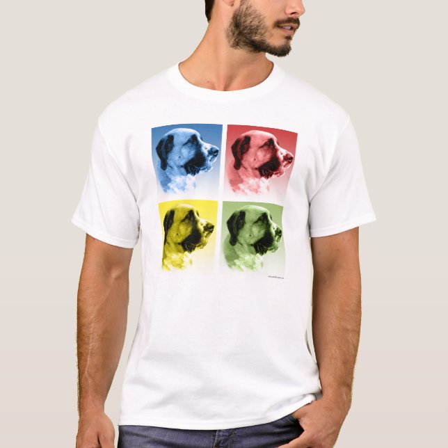 T-shirt Santo Bernard Pop Art (Frente)