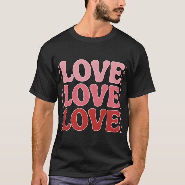 T-shirt Santo-Valentin - romance Design amour (Frente)