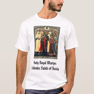 T-shirt Santos ortodoxos dos mártir reais santamente de