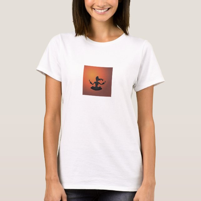 T-shirt santuário de meditação (Frente)