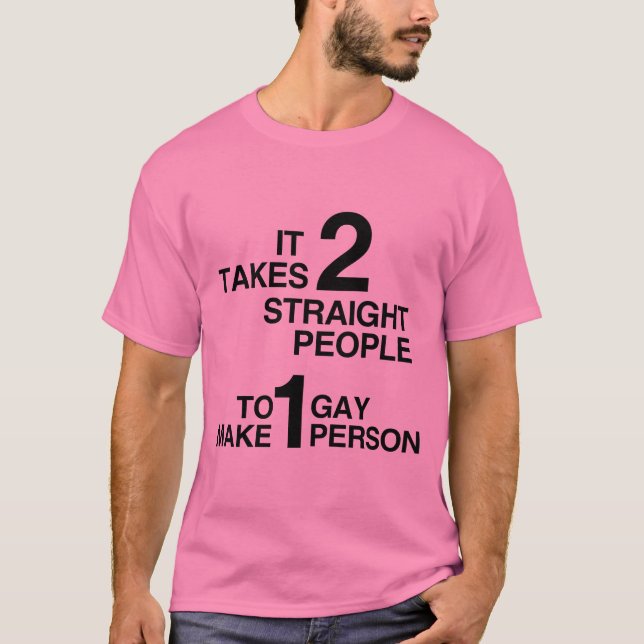 T-SHIRT SÃO NECESSÁRIAS 2 PESSOAS HETEROSSEXUAIS (Frente)