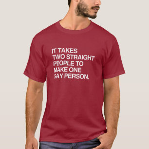 T-SHIRT SÃO NECESSÁRIAS DUAS PESSOAS HETEROSEXUAIS PARA FA