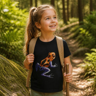 T-shirt Sapo Veneno Floresta Tropical Anfíbio Gráfico
