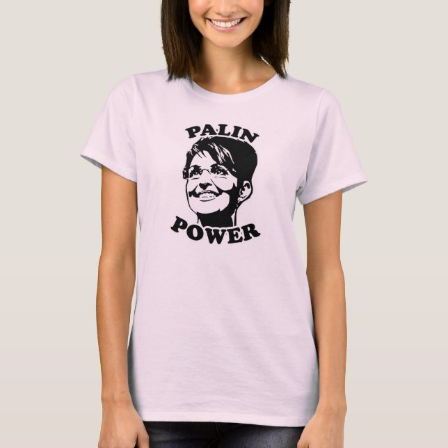 T-shirt Sarah Palin: Poder de Palin (Frente)