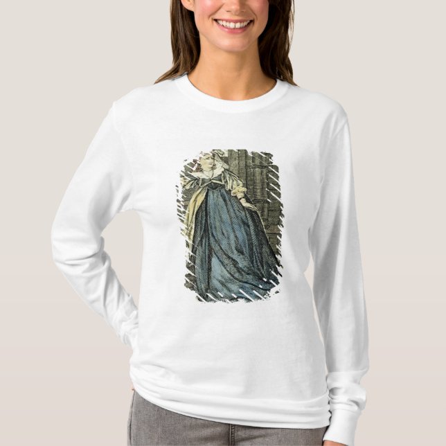 T-shirt Sarah Siddons como a senhora Macbeth (Frente)