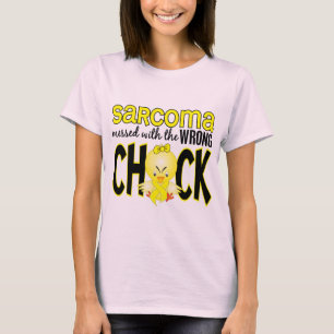 T-shirt Sarcoma sujado com o pintinho errado