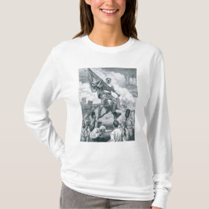 T-shirt Sargento Jaspe na batalha do forte Moultrie