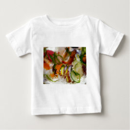 T-shirt Sashimi Salmão Peixe Comida Frutos do Mar Japonês