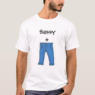 T-shirt Sassy das calças