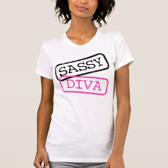 T-Shirt "Sassy+Diva" (Frente)