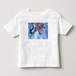 T-shirt Satélite falso da cor