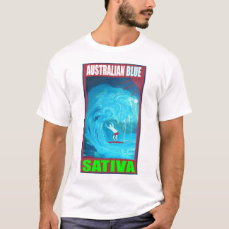 T-SHIRT SATIVA AZUL AUSTRALIANO
