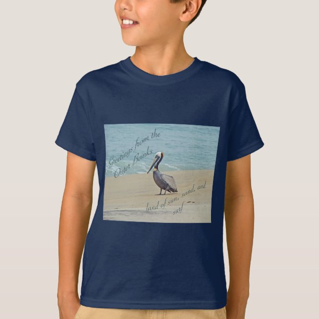 T-shirt Saudações de Bancos Externos OBX NC (Frente)