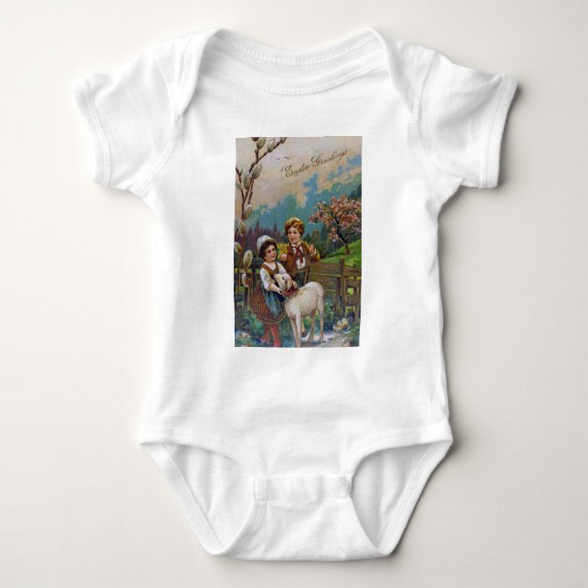 T-shirt Saudações páscoas 1908 (Frente)