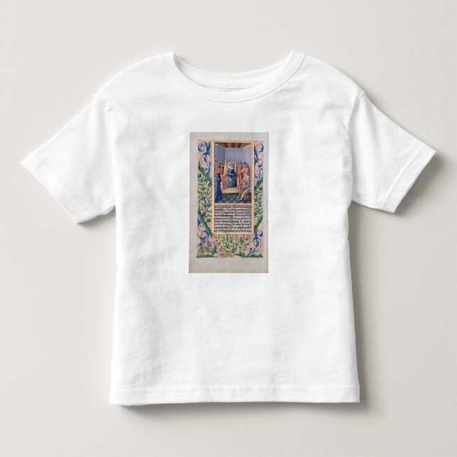 T-shirt Saul que escuta o jogo de David a harpa (Frente)