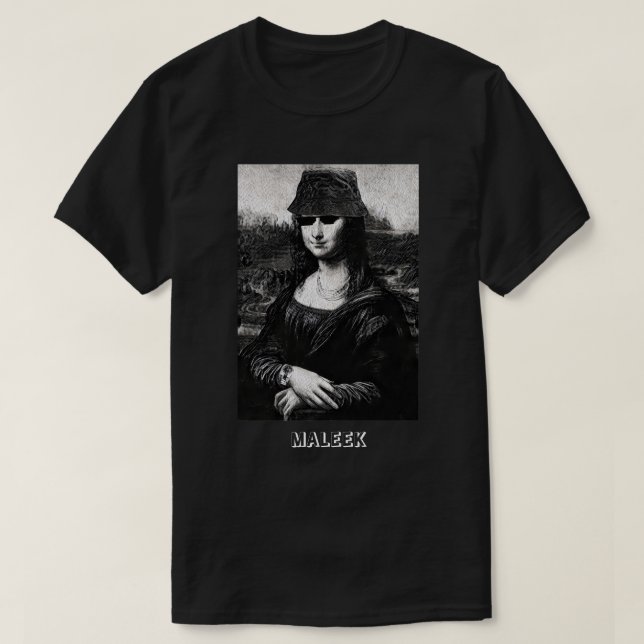 T-Shirt SAVAGE MONALISA (MALEEK) (Frente do Design)