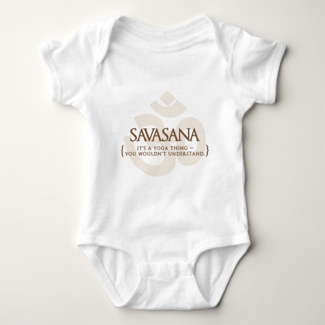 T-shirt Savasana é uma coisa que da ioga você não (Frente)