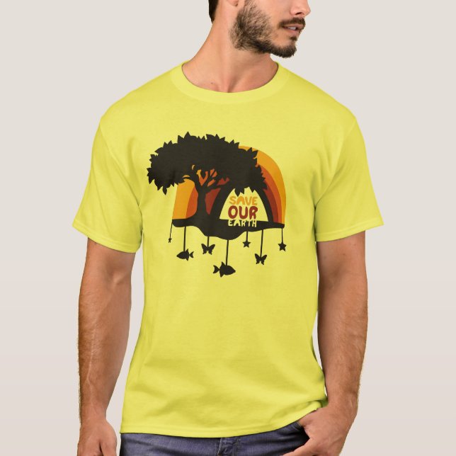 T-shirt saveourearth (Frente)