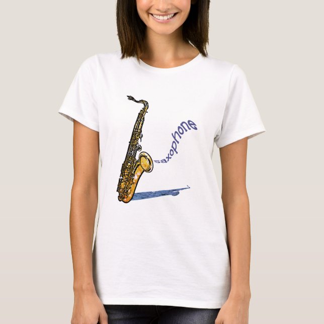 T-shirt Saxofone (Frente)