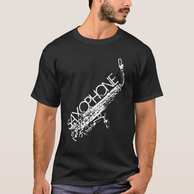 T-shirt saxofone (Frente)
