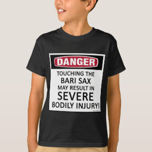 T-shirt Saxofone de Bari do perigo