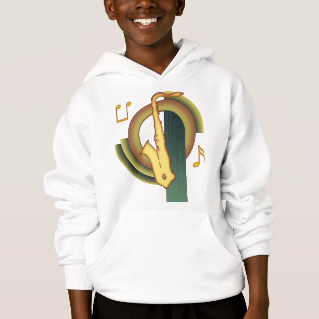 T-shirt Saxofone Deco (Frente)