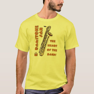 T-shirt Saxofone do barítono