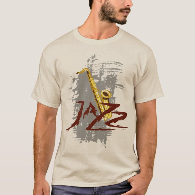 T-shirt Saxofone do jazz (Frente)