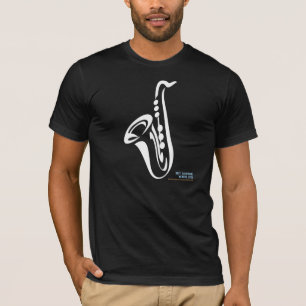 T-shirt saxofone ilustrada